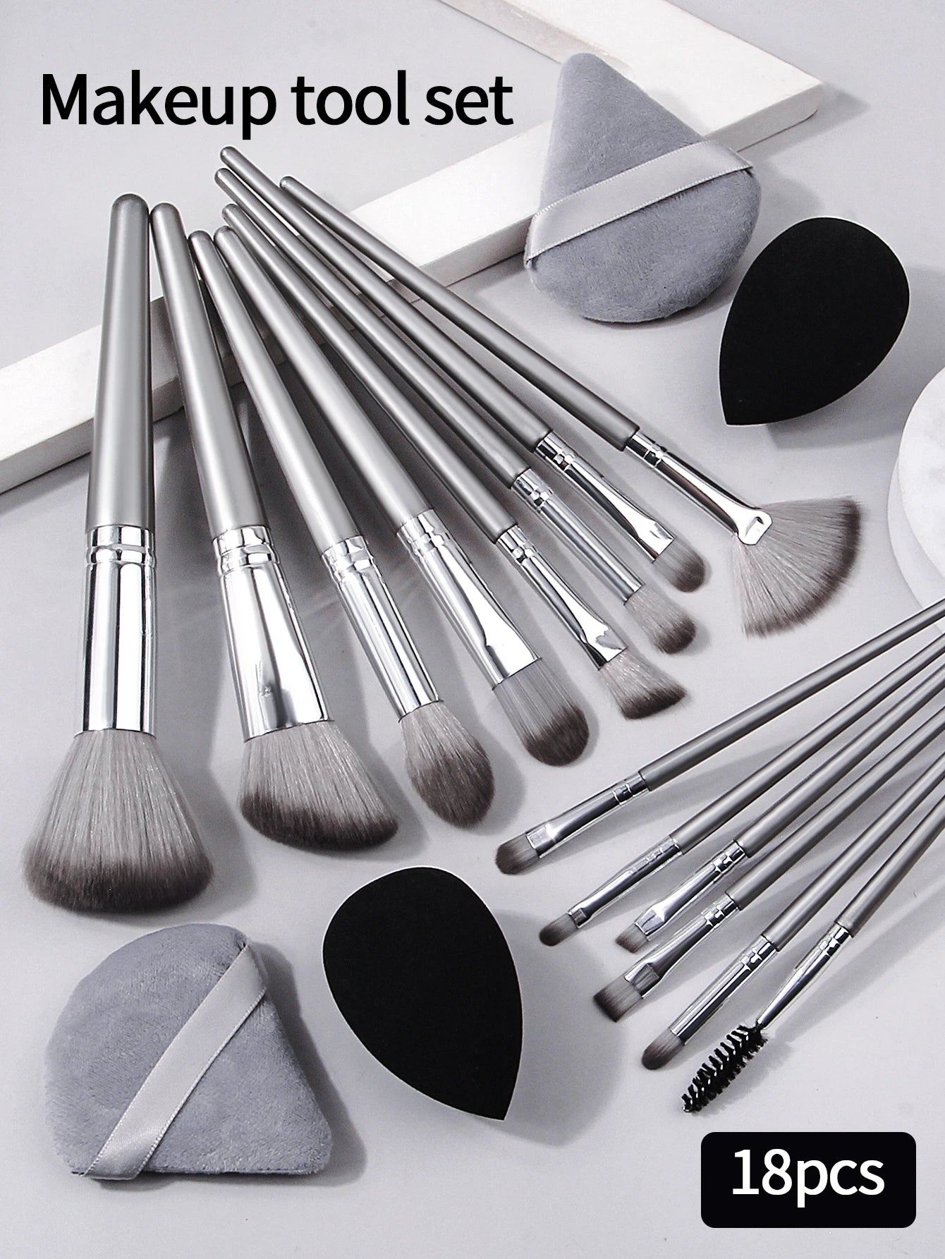 18-Piece Professional Makeup Brush Set - Magic Market