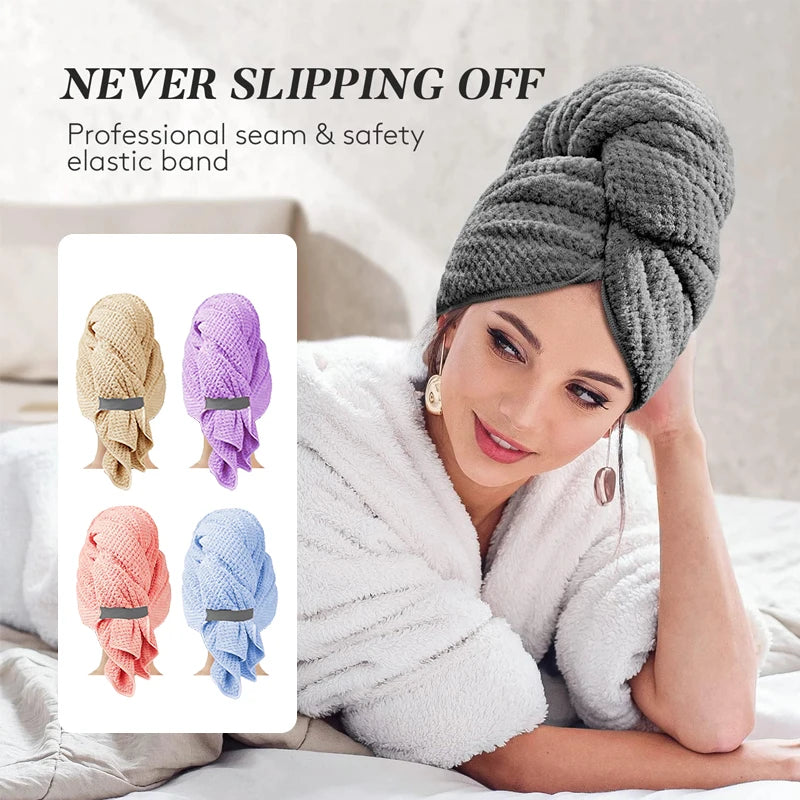 Ultra-Absorbent Quick-Dry Hair Wrap - Magic Market