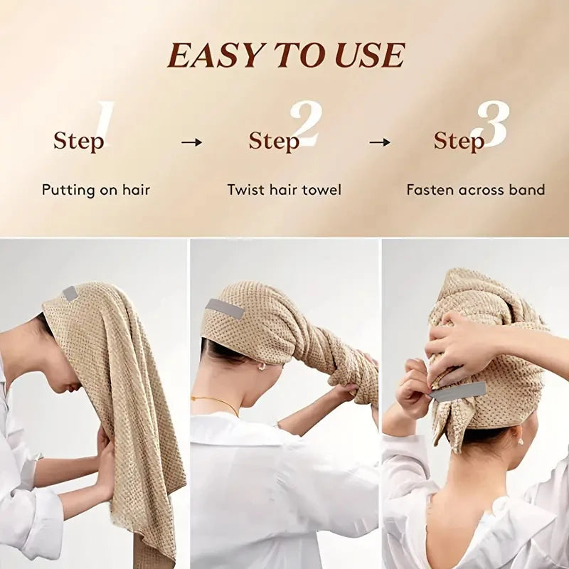 Ultra-Absorbent Quick-Dry Hair Wrap - Magic Market