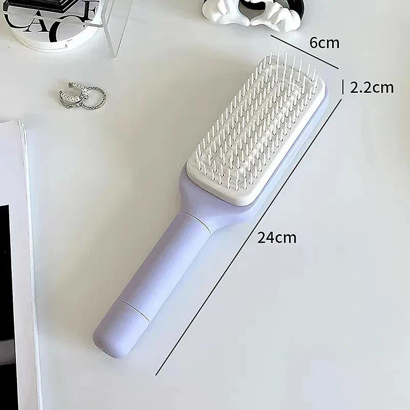 Self-Cleaning Rotating Hairbrush - Magic Market