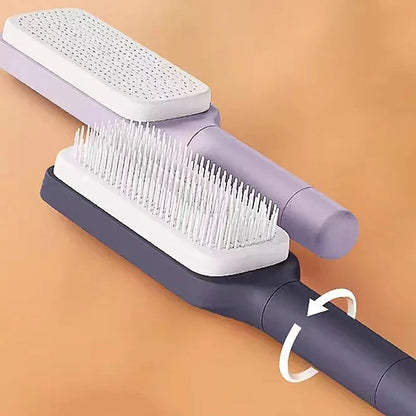 Self-Cleaning Rotating Hairbrush - Magic Market